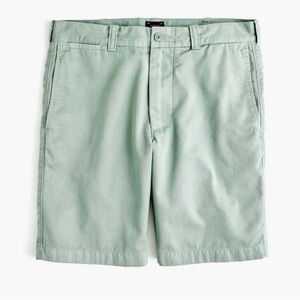 J. Crew Green Stanton Cotton Shorts 35W